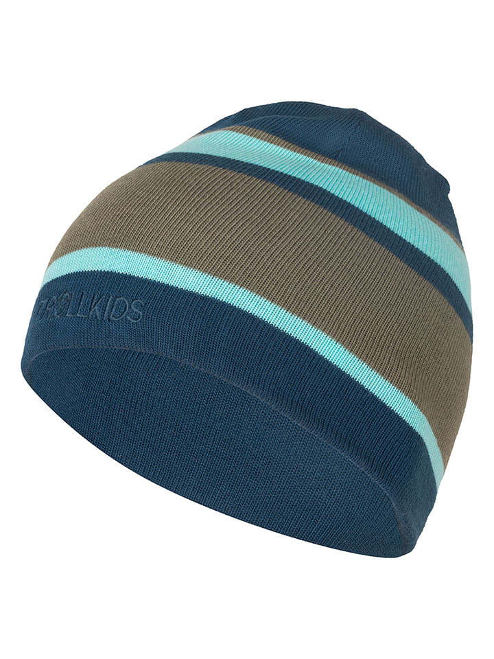 Trollkids Czapka beanie "Nordland" w kolorze granatowym rozmiar: 52-56 cm
