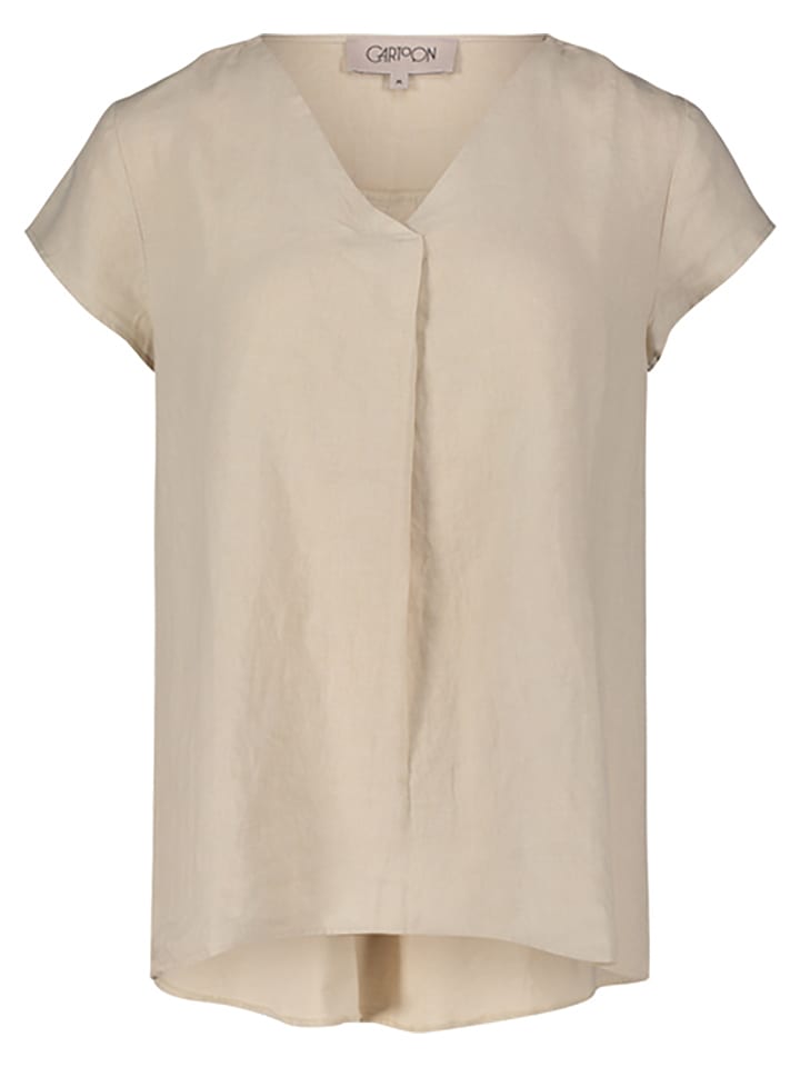 CARTOON Lniana bluzka w kolorze beżowym rozmiar: S