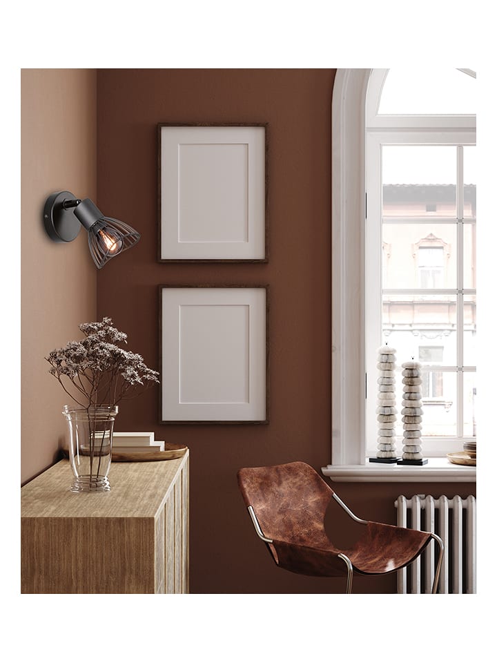 Lampa ścienna "Jess" w kolorze czarnym - 9 x 14 cm