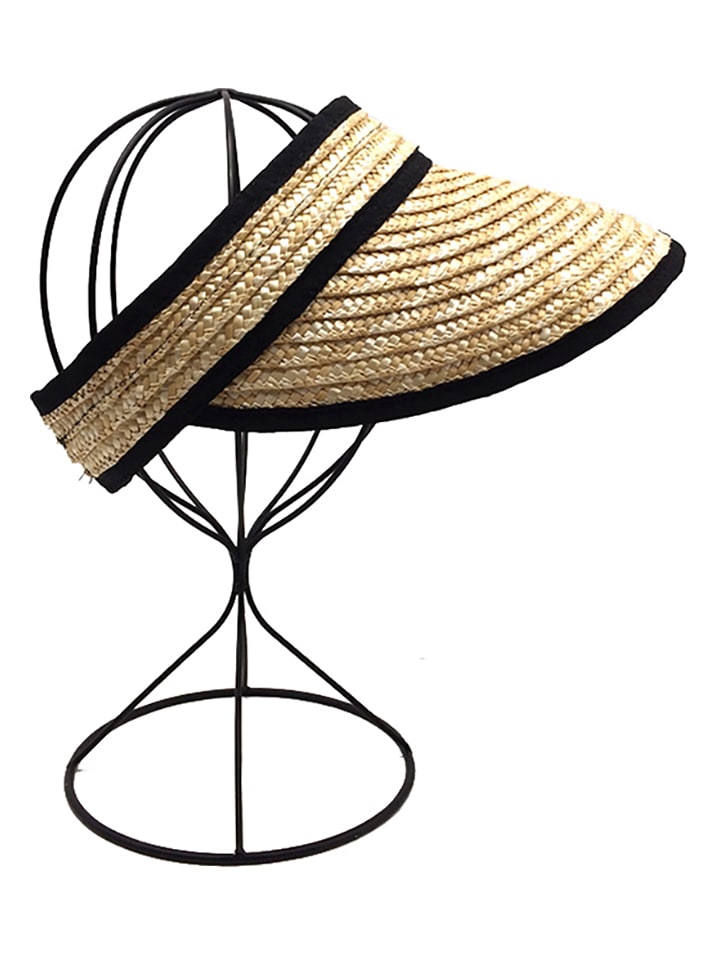 Summer Accessories Daszek w kolorze beżowo-czarnym rozmiar: onesize