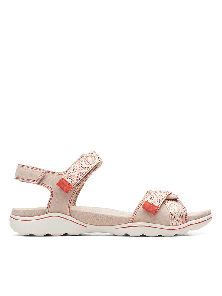 Clarks Skórzane sandały "Amanda Sprint" w kolorze jasnoróżowym rozmiar: 41