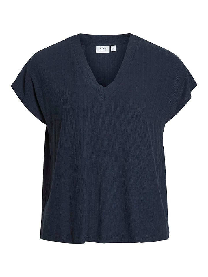 Vila Koszulka w kolorze granatowym rozmiar: S