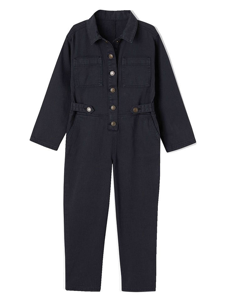 vertbaudet Kombinezon dżinsowy w kolorze granatowym rozmiar: 164