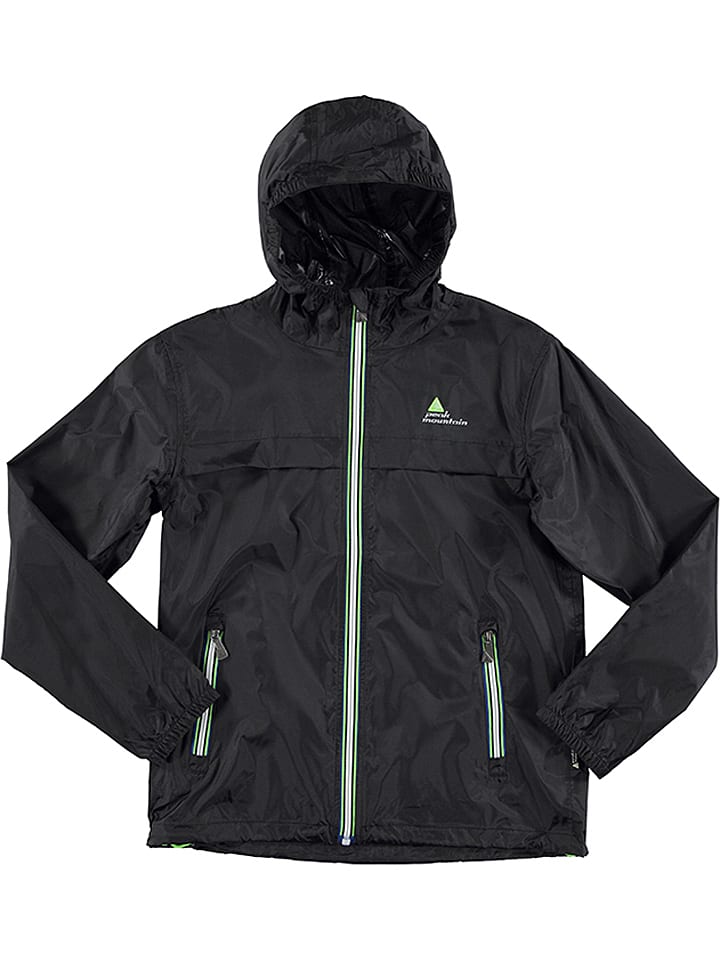 Peak Mountain Kurtka przeciwdeszczowa w kolorze czarnym rozmiar: 164