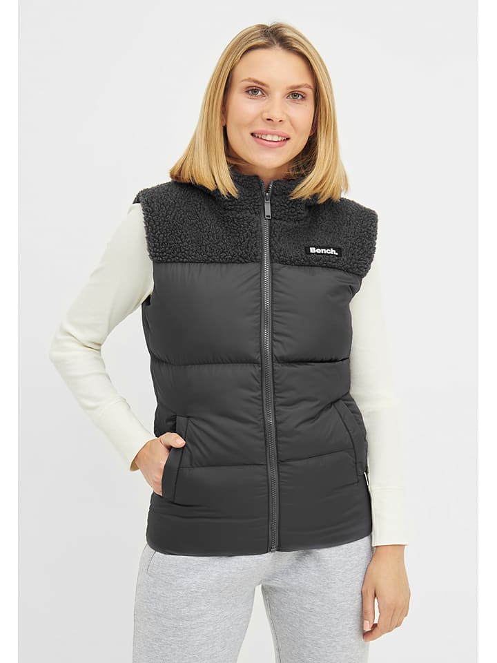 Bench Kamizelka pikowana "Presley" w kolorze antracytowym rozmiar: 36