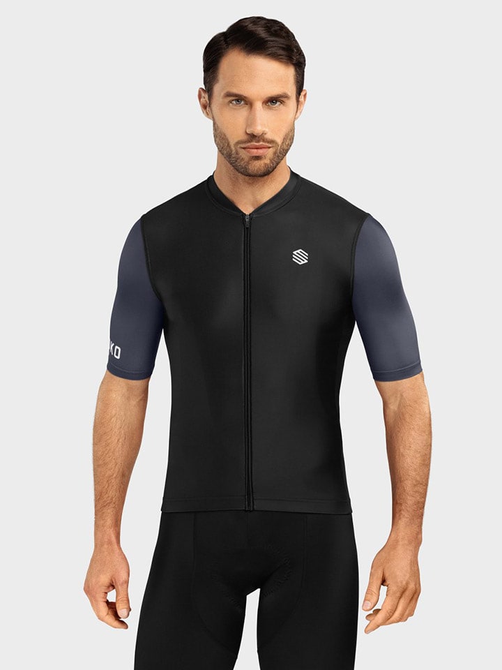 Siroko Koszulka kolarska "M2 Bregenz" w kolorze czarnym rozmiar: M