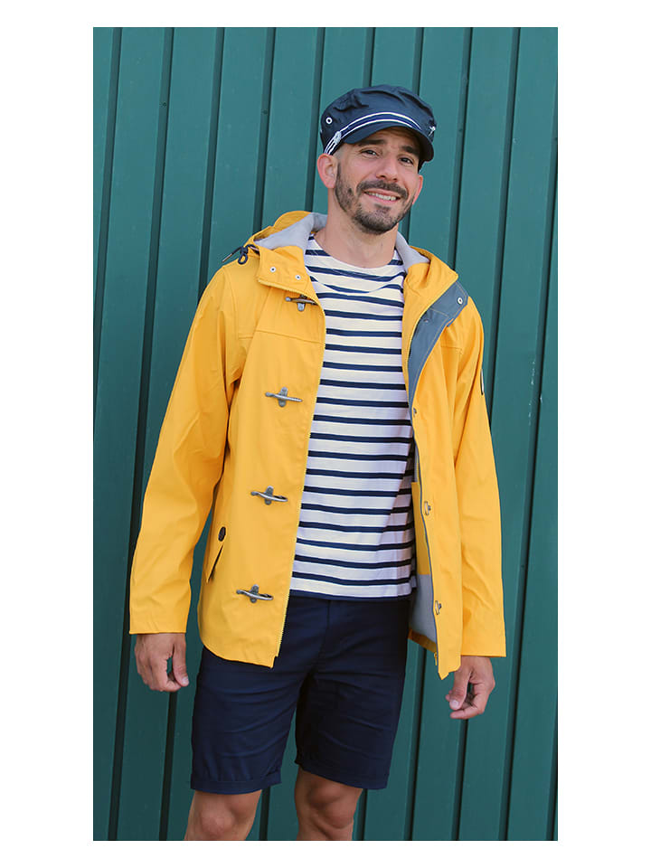 Kurtka przeciwdeszczowa "Alphonse" w kolorze żółtym
