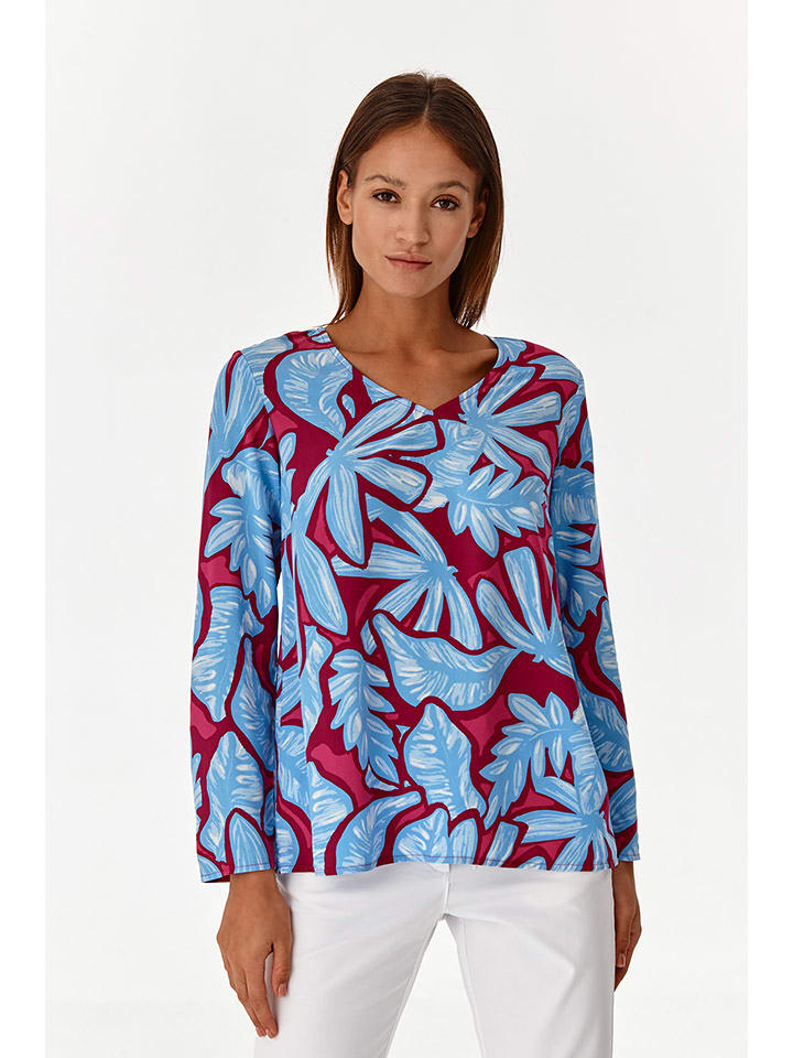 Bluzka w kolorze błękitno-różowym