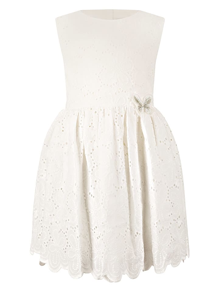 happy girls by Eisend Sukienka w kolorze kremowym rozmiar: 122