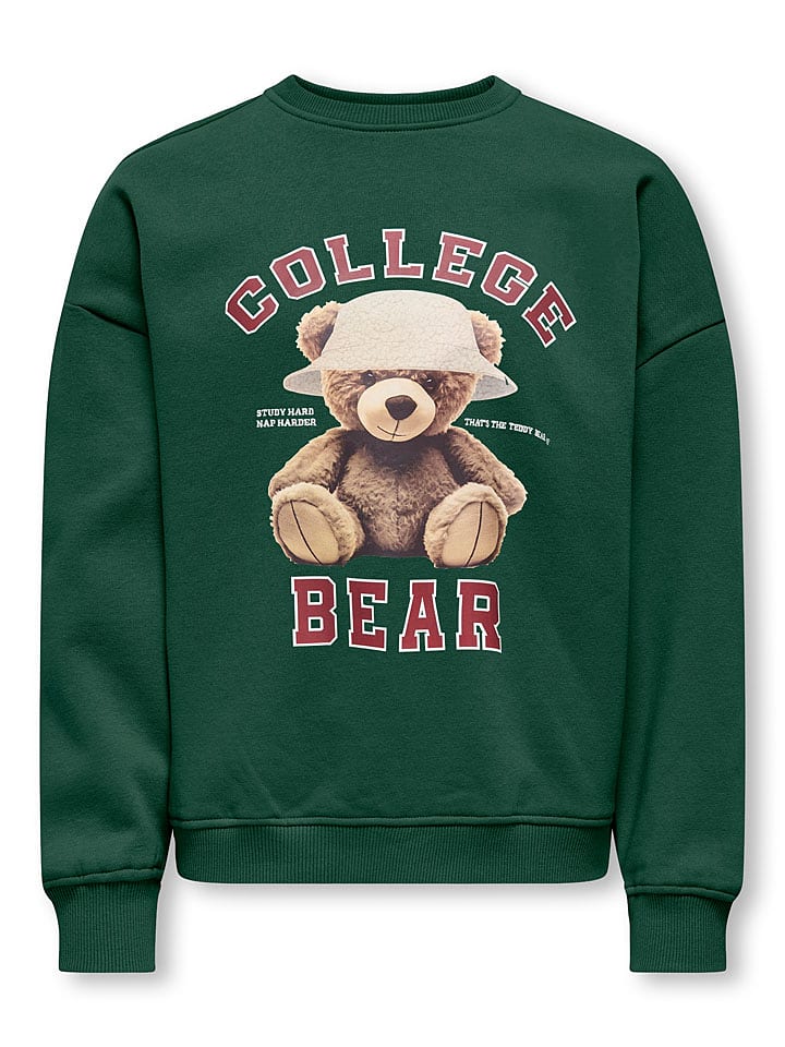 KIDS ONLY Bluza "Bila" w kolorze zielonym rozmiar: 122/128