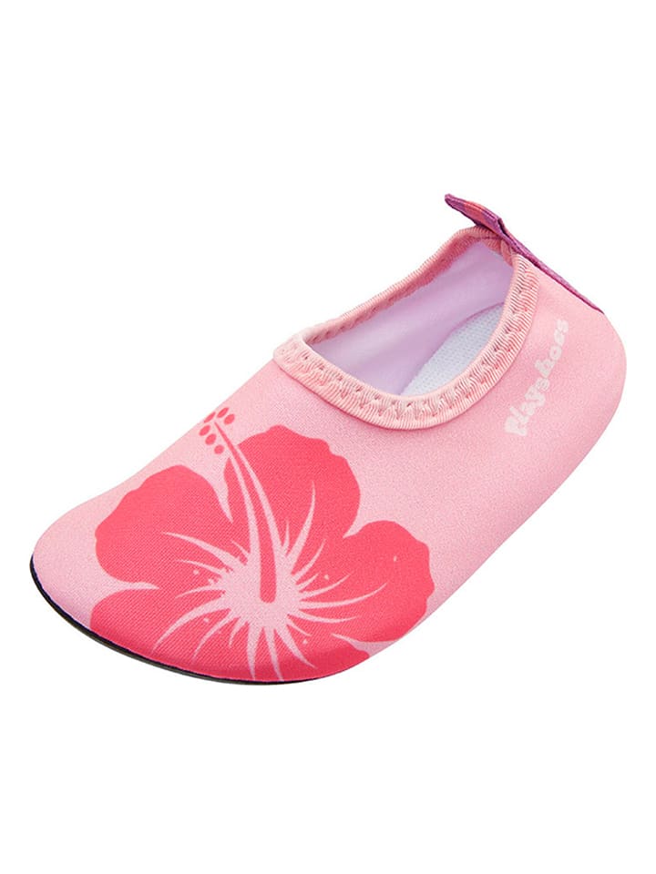 Playshoes Buty "Hawaii" w kolorze różowym do chodzenia na boso rozmiar: 18/19
