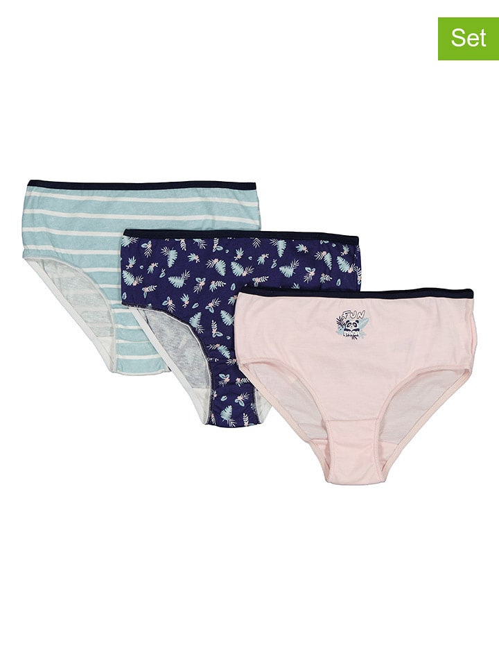 Petit Beguin Majtki (3 pary) w kolorze niebiesko-jasnoróżowym rozmiar: 140/152