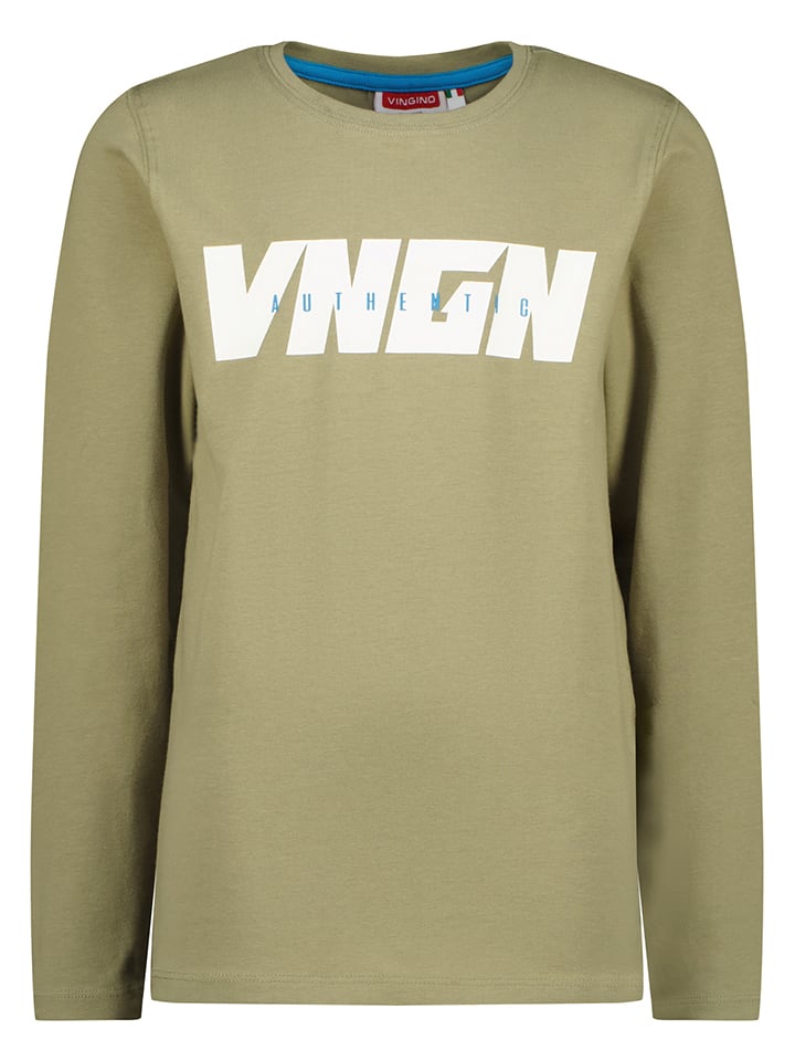 Vingino Koszulka "Joren" w kolorze khaki rozmiar: 152