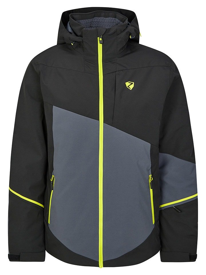 Ziener Kurtka narciarska "Timpa" w kolorze szaro-czarnym rozmiar: 54