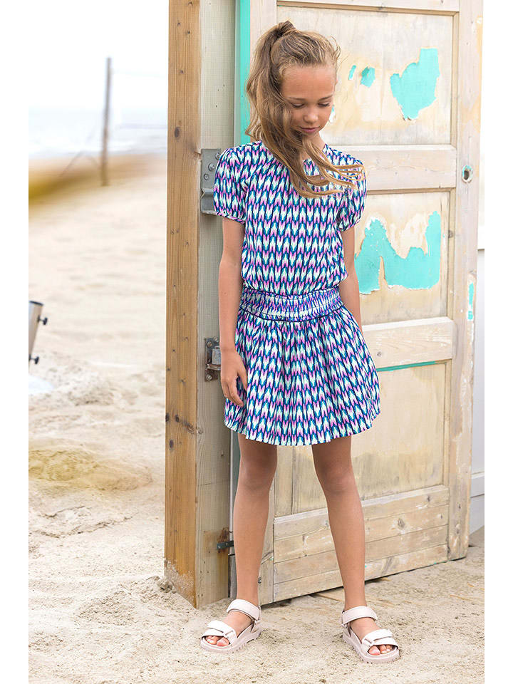 B.Nosy Sukienka w kolorze granatowo-kremowo-jasnoróżowym rozmiar: 110