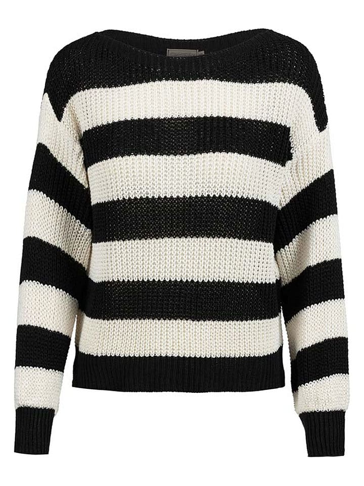 Herrlicher Sweter "Louise" w kolorze kremowo-czarnym rozmiar: M