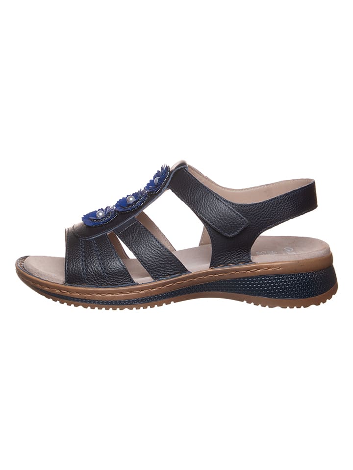 Ara Shoes Skórzane sandały w kolorze granatowym rozmiar: 39