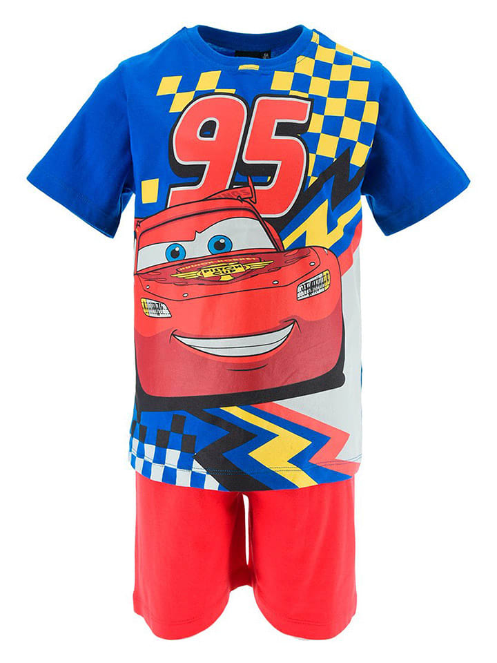 Disney Cars Piżama "Cars" w kolorze granatowo-czerwonym rozmiar: 104