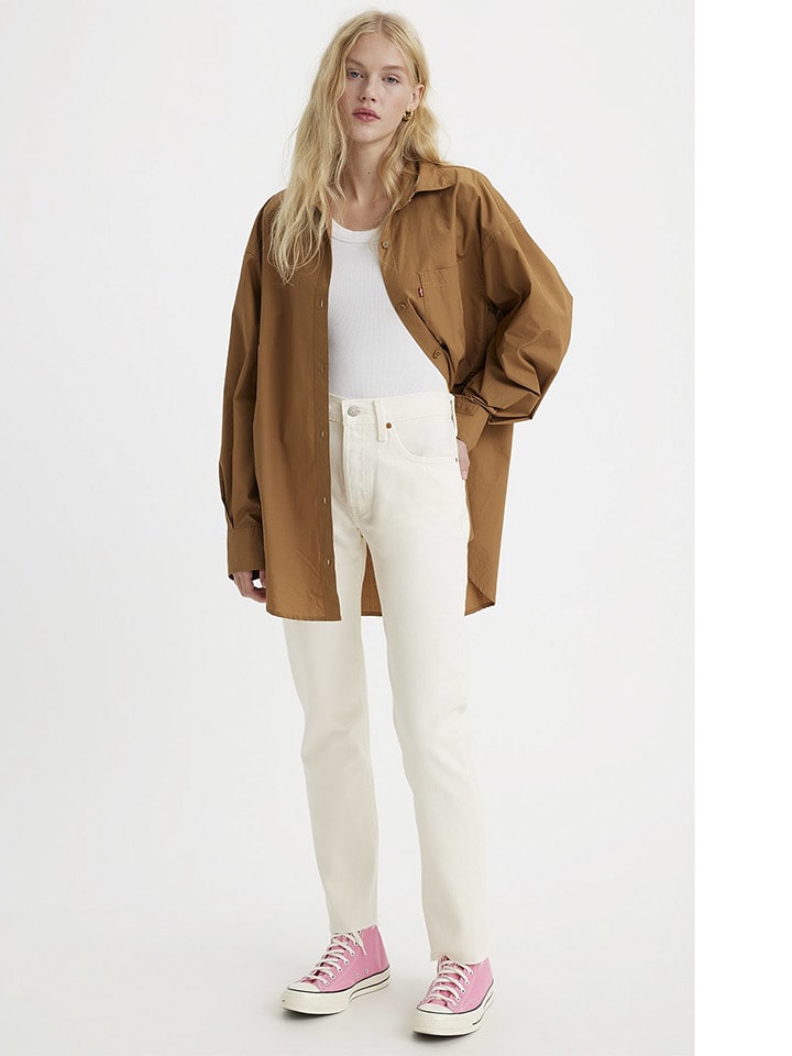 Levi´s Dżinsy "501®" - Regular fit - w kolorze kremowym rozmiar: W29/L32