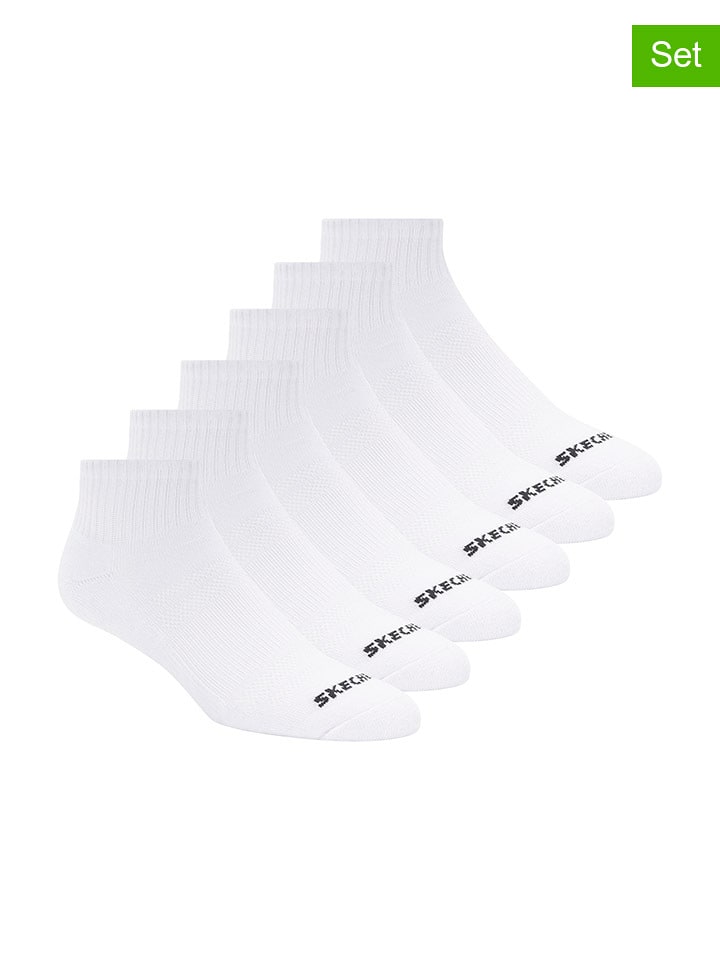 Skechers Skarpety (12 par) w kolorze białym rozmiar: 37-40,5