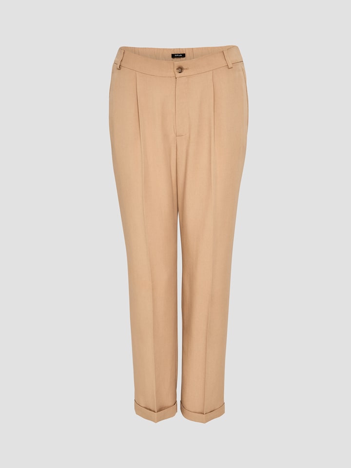 OPUS Spodnie "Majoola" w kolorze beżowym rozmiar: 42
