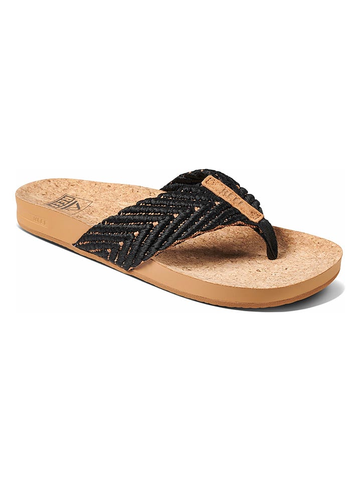 Reef Japonki "Cushion Strand" w kolorze czarnym rozmiar: 38