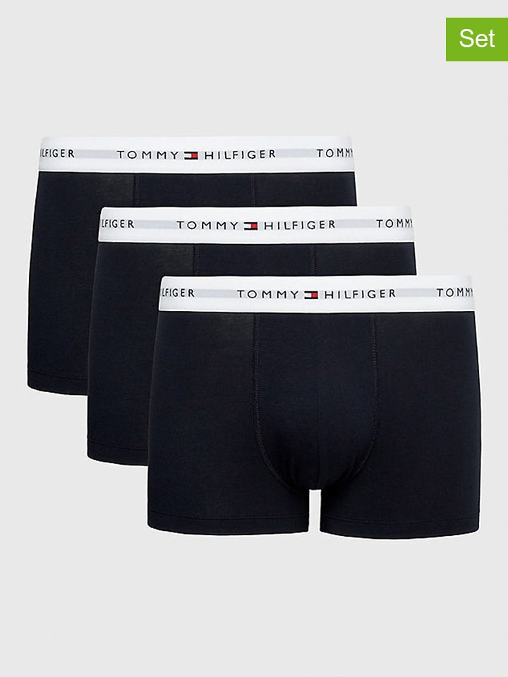 Tommy Hilfiger Bokserki (3 pary) w kolorze granatowym rozmiar: L