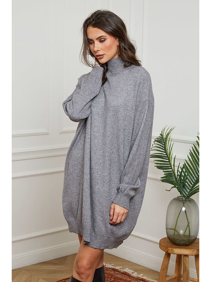 Joséfine Sukienka "Heze" w kolorze jasnoszarym rozmiar: XL