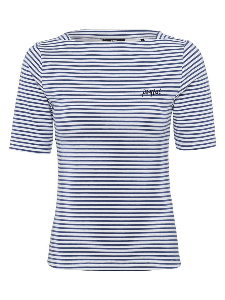 Zero Koszulka w kolorze niebiesko-białym rozmiar: 36