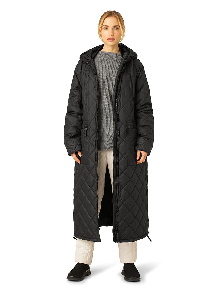 Ilse Jacobsen Płaszcz pikowany w kolorze czarnym rozmiar: 36