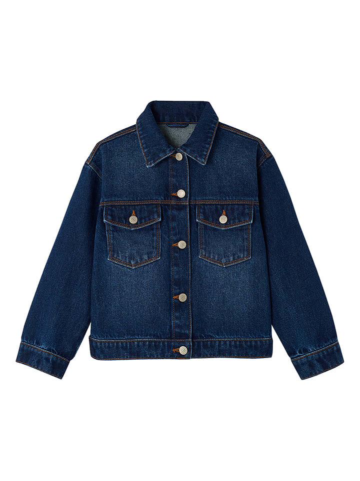 vertbaudet Kurtka dżinsowa w kolorze granatowym rozmiar: 140