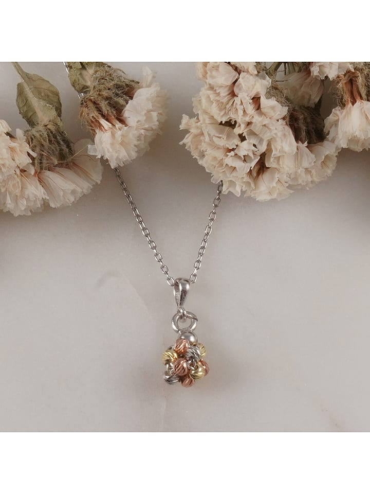 LUNAMOVAS Srebrny naszyjnik z zawieszką - dł. 45 cm rozmiar: onesize