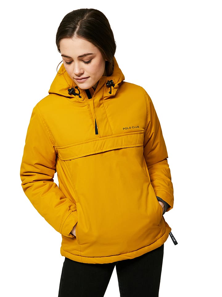 Kurtka przejściowa w kolorze żółtym
