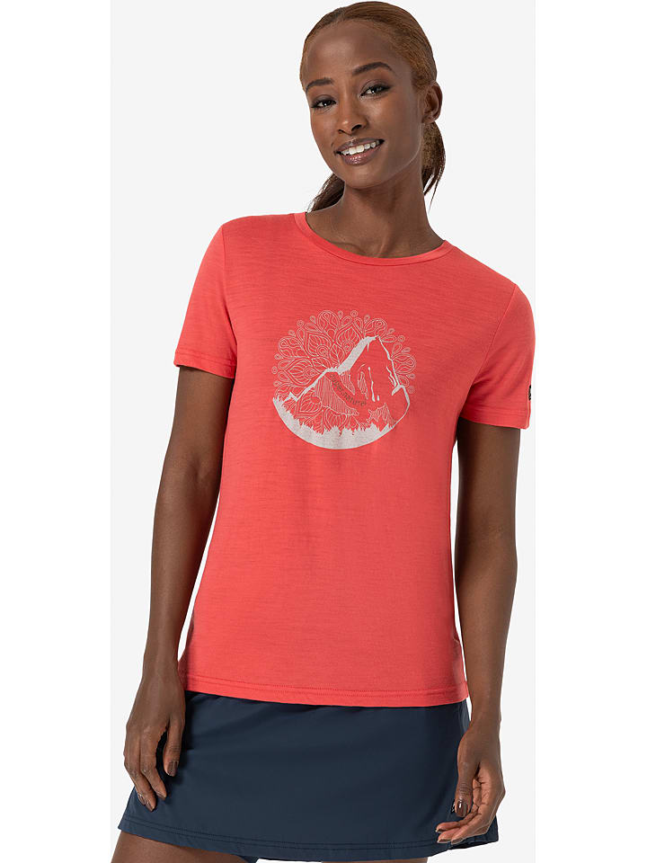 super.natural Koszulka "Mountain Mandala Tree" w kolorze czerwonym rozmiar: XL