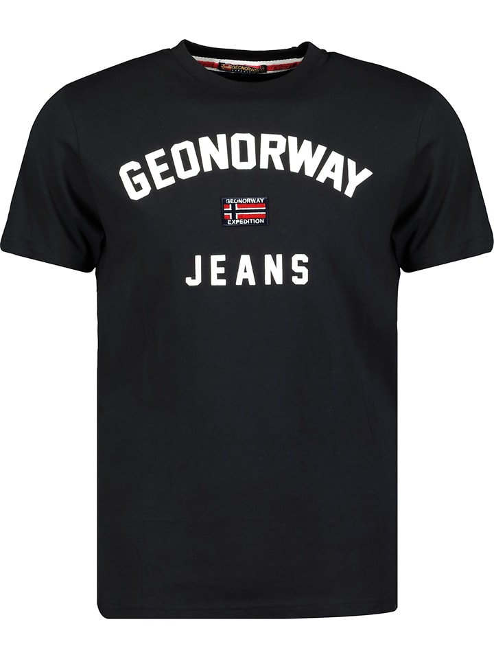 Geographical Norway Koszulka "Jassier" w kolorze czarnym rozmiar: 3XL