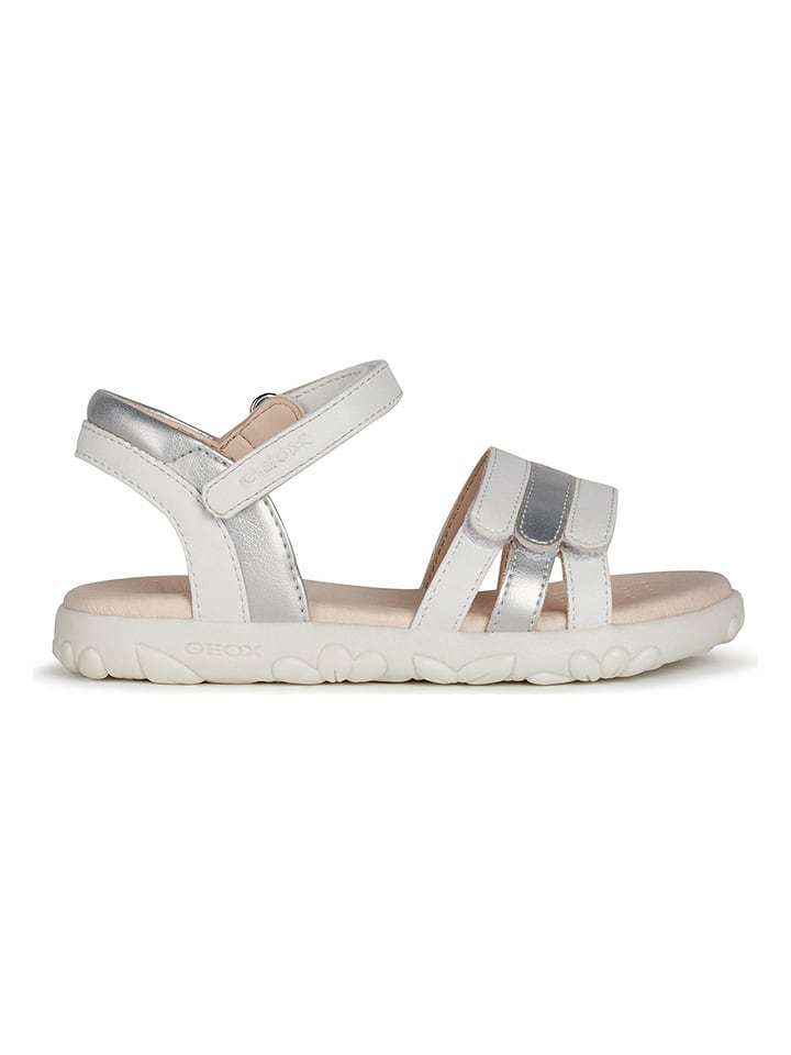 Sandały "Haiti" w kolorze srebrno-białym