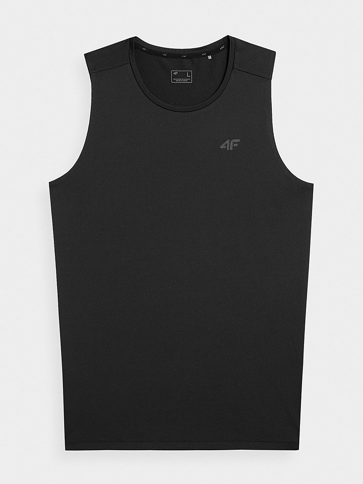 4F Top sportowy w kolorze czarnym rozmiar: S