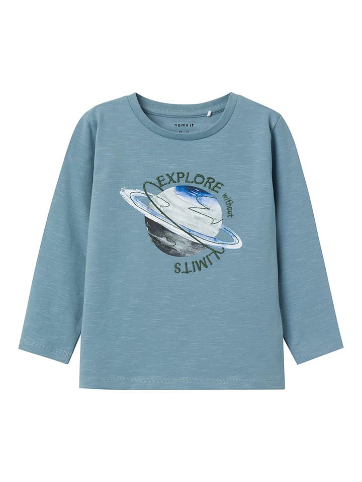 name it Koszulka "Noah" w kolorze błękitnym rozmiar: 92