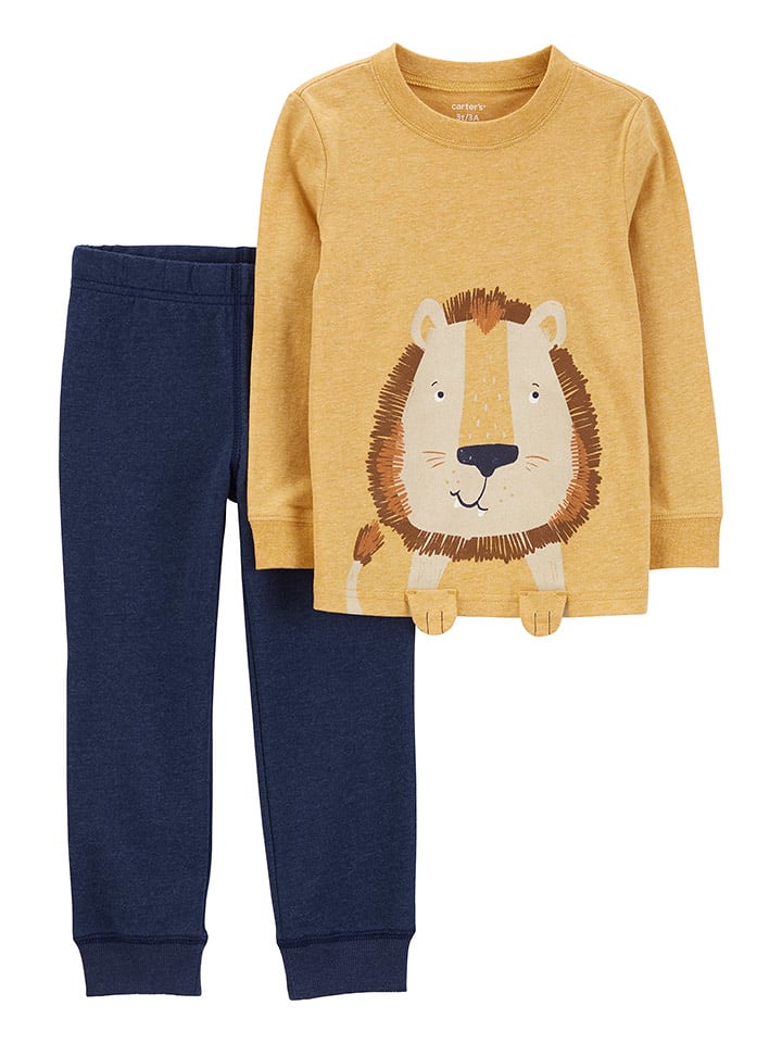 carter's 2-częściowy zestaw w kolorze granatowo-żółtym rozmiar: 74