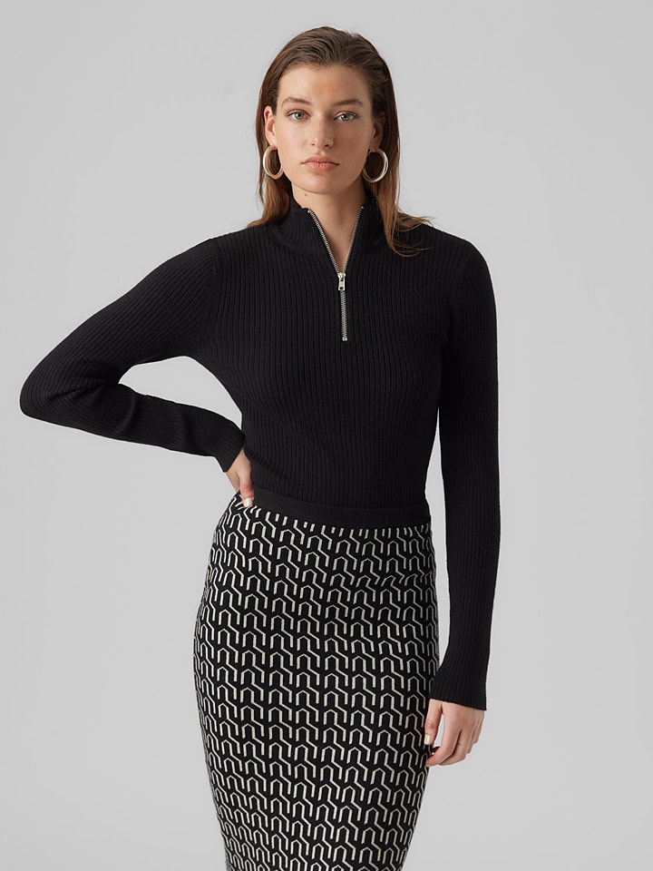 Vero Moda Sweter "Vmgold" w kolorze czarnym rozmiar: S