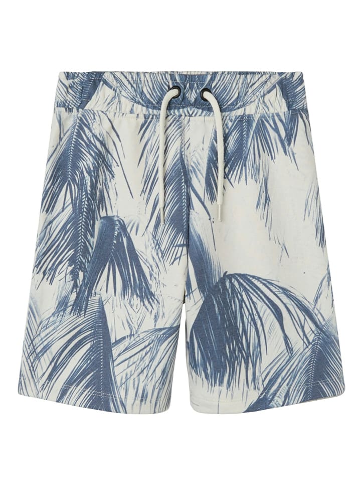 name it Szorty "Farvel" w kolorze niebiesko-białym rozmiar: 158