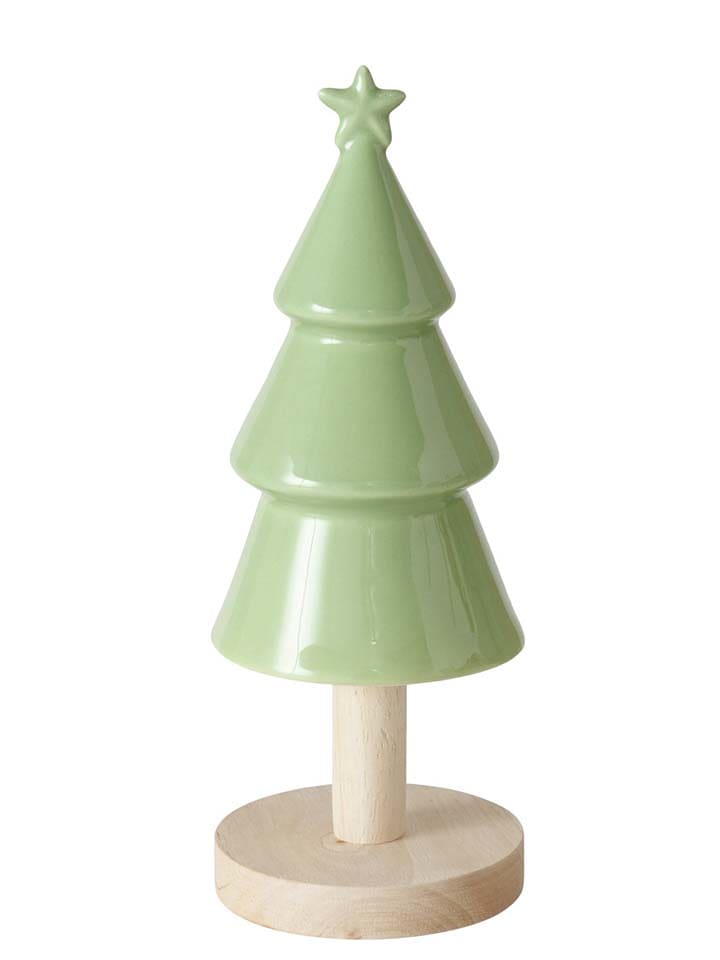 Boltze Dekoracja "Shelter" w kolorze zielonym - wys. 24 x Ø 9 cm rozmiar: onesize