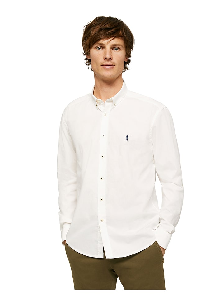 Koszula - Custom fit - w kolorze białym