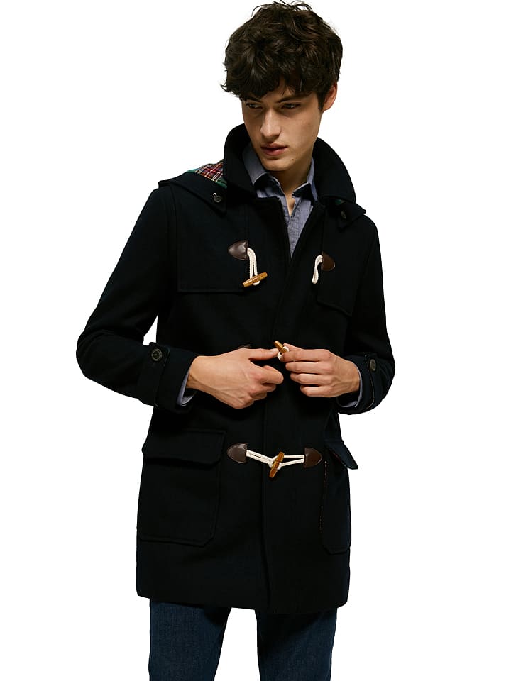 Parka w kolorze granatowym