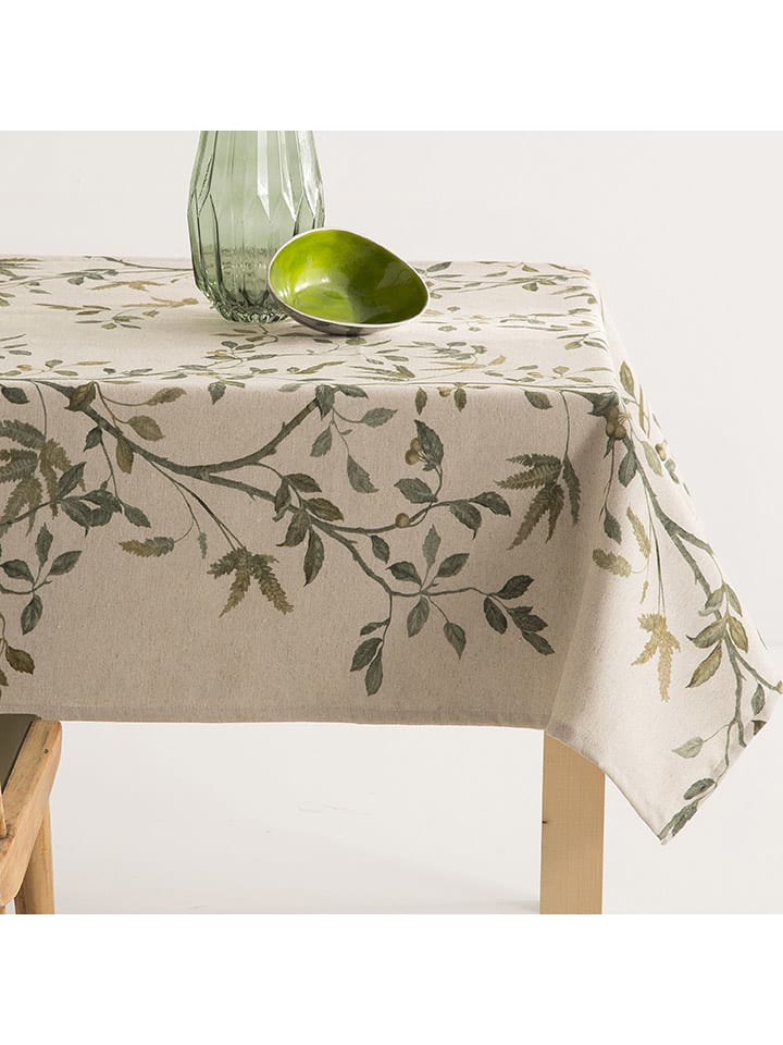 Mint Rugs Obrus "Natural Zarza" w kolorze beżowo-zielonym rozmiar: 140x100 cm