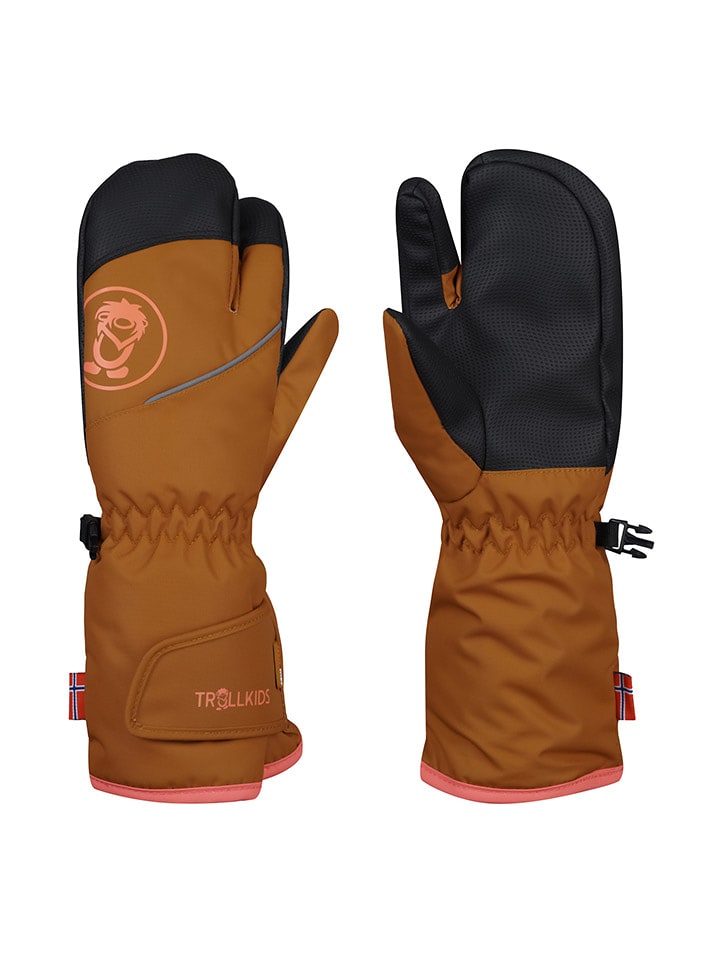 Trollkids Rękawice funkcyjne w kolorze brązowym rozmiar: 6