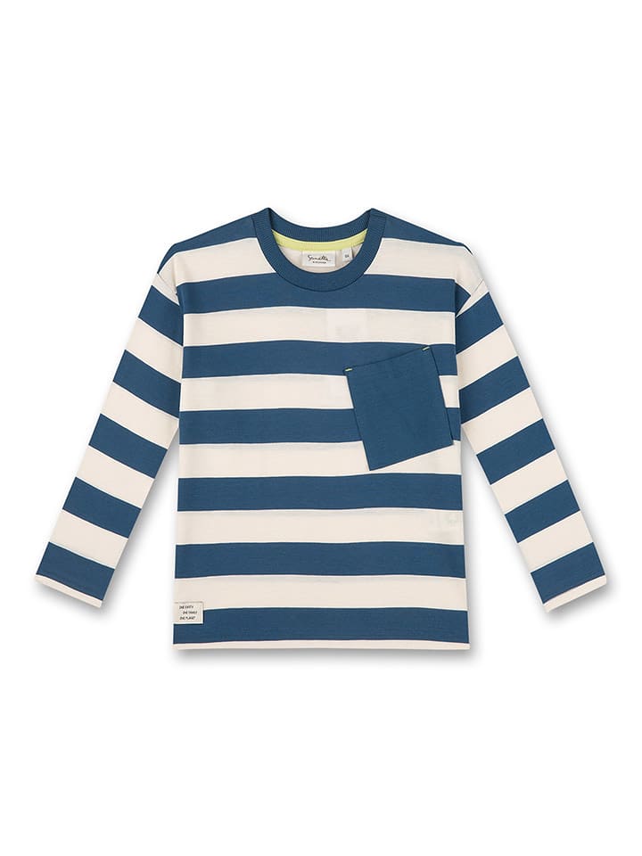Sanetta Kidswear Koszulka w kolorze kremowo-granatowym rozmiar: 140
