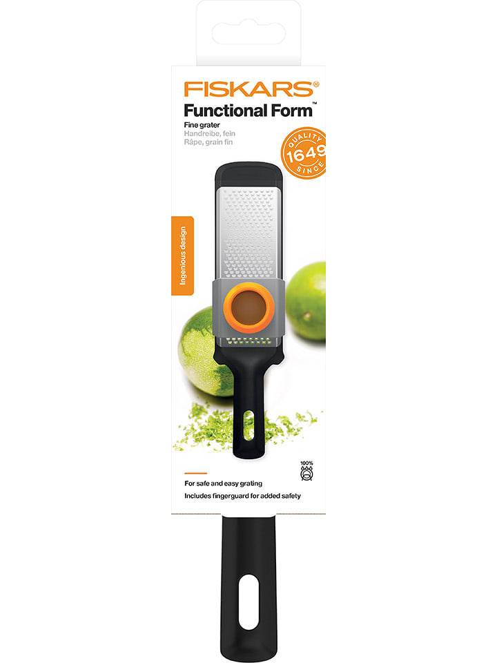 Fiskars Drobna tarka ręczna "Functional Form" w kolorze czarnym - wys. 31,8 cm rozmiar: onesize