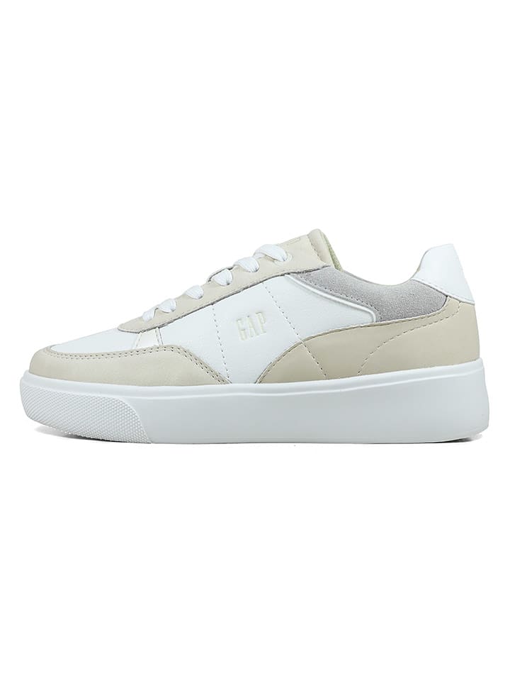 GAP Sneakersy "Cary II Nub" w kolorze biało-beżowym rozmiar: 38