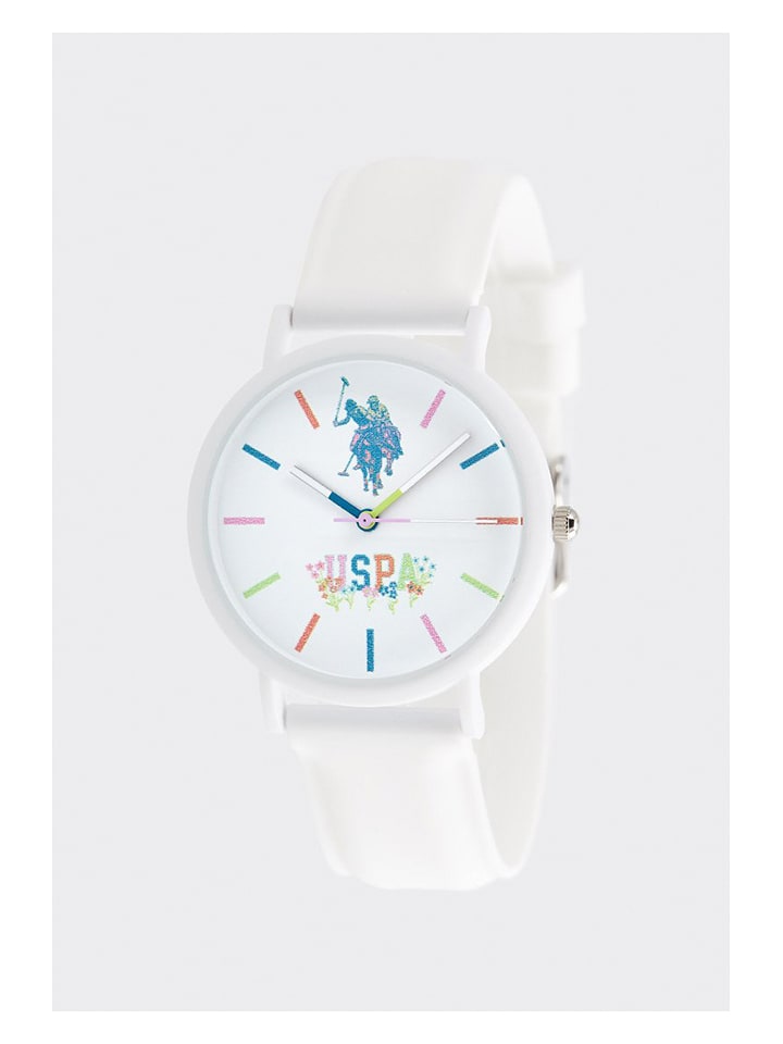 U.S. Polo Assn. Zegarek kwarcowy w kolorze białym rozmiar: onesize